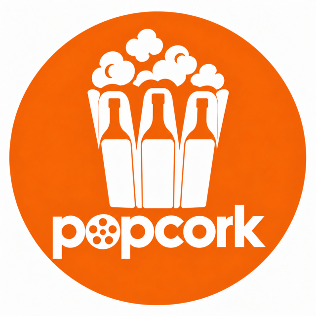 Popcork — wine bottles in a popcorn carton